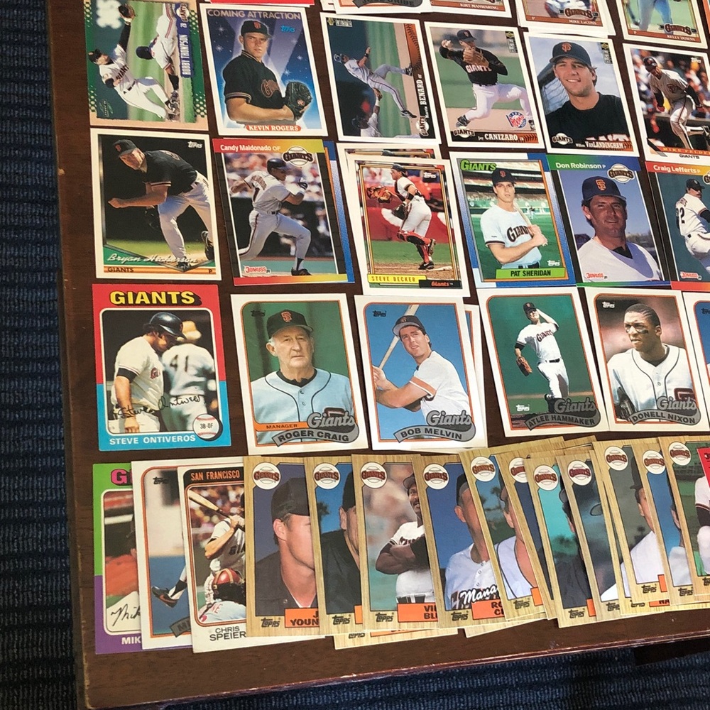 Vintage San Francisco Giants Baseball Trading Card Set - Picture 4 of 6
